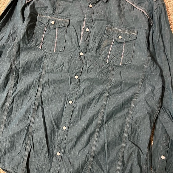 BKE Holt Pearl Snap Shirt Men’s Relaxed fit XL - Picture 4 of 10